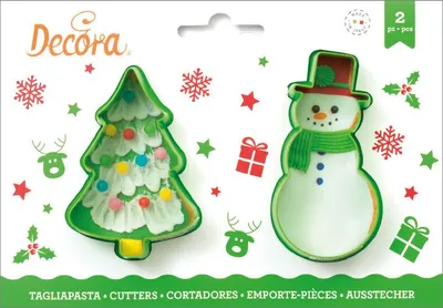 Obrázek produktu pro Vykrajovátko sněhulák a stromeček 8,5cm