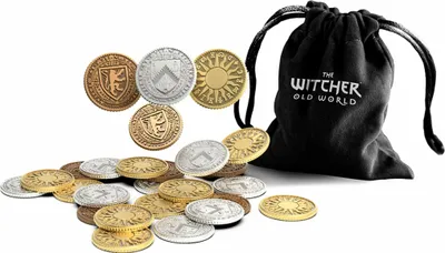 Produktbild von Asmodee The Witcher: Old World - Metal Coins, Brettspiel