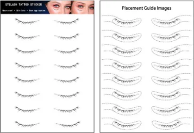 4 Bögen Augenbrauen Tattoo Aufkleber – Wasserdichte Falsche Augenbrauen Für Natürlichen Look