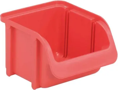 Produktbild von Hünersdorff Sichtlagerkasten Gr. 1, B102xT115xH74 mm, rot