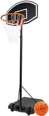 Produktbild von Famanu Basketballständer für den Außenbereich - Höhenverstellbar von 170 bis 215 cm - Orange