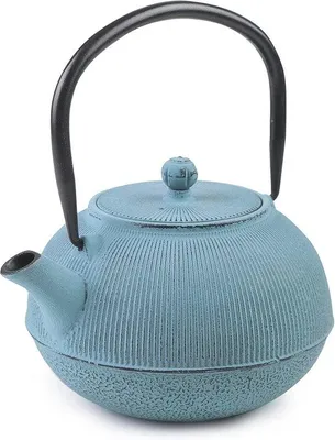 Productafbeelding van Gietijzeren Theepot 0,8 Liter met Geëmailleerde Binnenkant, Geschikt voor Inductie
