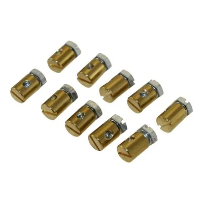 Image de 10x nipples à visser nipple de serrage 7x9mm perçage 2,5 pour câble Bowden, câble d'accélérateur, câble de frein, câble d'embrayage ou câble de transmission