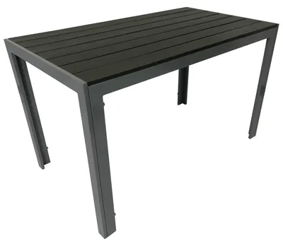 Produktbild von Gartentisch Bistrotisch Alu + Holzimitat 70x125 cm