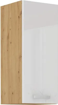 Image de Armoire haute supérieure ADARA – largeur 30 cm, blanc / chêne artisan