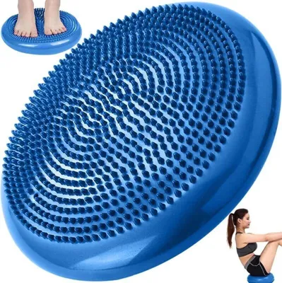 Produktbild von Ballsitzkissen Balancekissen 34cm Durchmesser Orthop?disches SitzBalancekissen Luftkissen Balance-Kissen Balance Pad Sitzkissen Kissen Balance Yoga (Blau)