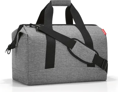 Produktbild von reisenthel allrounder L, cestovná taška, športová taška, taška cez rameno, lekárska taška, taška, polyesterová tkanina, Twist Silver, 30 L, MT7052