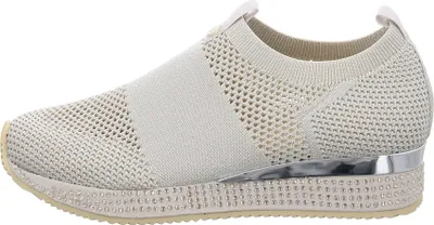 Produktbild von La Strada Sportliche Slipper 2201239-4522 beige/silver knitted Damen 31353533393938 Beige 41 EU