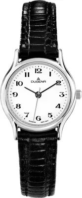 Produktbild von Dugena Damen-Armbanduhr Vintage, Quarz, Edelstahlgehäuse, Mineralglas, Lederarmband