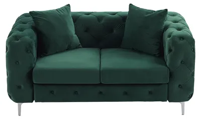 Produktbild von Chesterfield-Sofa 2-Sitzer - Samt - Grün - EDWINA