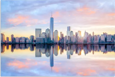 Produktbild von MuchoWow® Poster New York - Wasser - Skyline 120x80 cm - Bilder