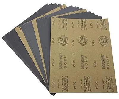 Produktbild von Schleifpapier (400 600 800) körnung, 15 stück 230 x 280mm Nass-und-Trocken Schleifblätter für Handwerk Glas Metall Rostentfernung