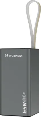 Obrázok produktu pre Wozinsky Powerbank K65+ 65W 30000mAh 2x USB-C, 1x USB-A 65W - čierna
