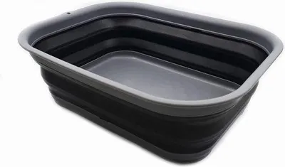 Produktbild von Opvouwbare 12L-Plastik-Waschwanne in Grau/Taupe