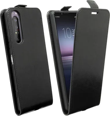 Obrázok produktu pre Flipové puzdro na mobilný telefón Sony Xperia 1 II Vertikálne skladacie ochranné puzdro Flip Cover Black