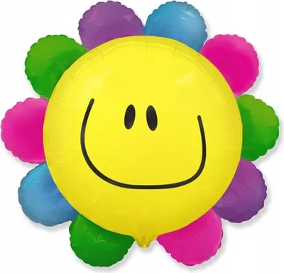 Immagine prodotto di palloncino in foil FX da 24" - "Fiore" (arcobaleno)