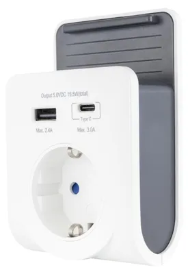 Image de REV Ritter USB Ladegerät mit 240V Steck Dose plus USB-A&C 0020770112 (0020770112)