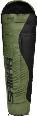Produktbild von Meteor Samar Schlafsack, Mumienschlafsack 210cm x 75/50cm - Outdoor schlafsack – Camping, Reise, Festival – von 9°C bis -10°C mit Kompressionsbeutel (grün links)