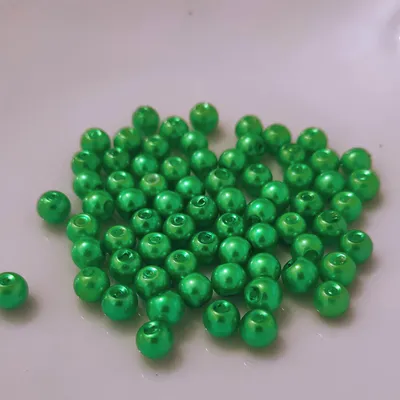 Image de Perles en verre - type "rond" - 12g - 2 mm - Vert