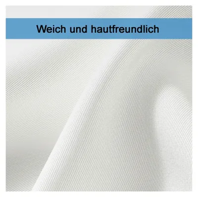 Produktbild von Kissenschutz 40 x 80 cm, 2er-Set, wasserdicht – Hotelverschluss – atmungsaktiv und gegen Bettwanzen und Hausstaubmilben – weißer Polyester-Kissenschutz