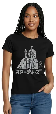 Produktbild von Star Wars: Mandalorian Boba Fett Frauen T-Shirt, L, Schwarz