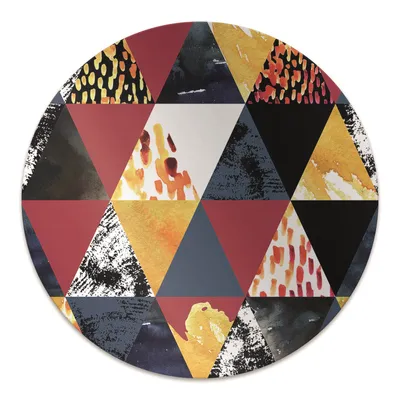 Produktbild von Rundmatte - Stuhlunterlage Bürostuhlunterlage - Rund Ø 100 cm - Bodenmatte - Fußmatte - Herbstmosaik