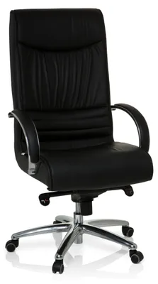 Obrázok produktu pre hjh OFFICE XXL otočná stolička XXL F 400 čalúnená kancelárska stolička do nosnosti 150 kg s koženými podrúčkami do kancelárie, domácnosti
