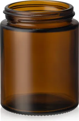 Produktbild von Braunes Glasgefäß für Kerzen, 160 ml