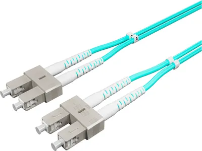 Produktbild von Duplex Patchkabel SC/SC 50/125µ OM3 aqua 5m