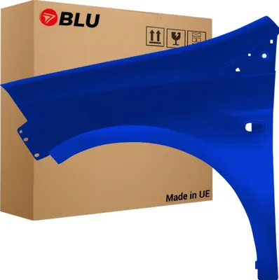Zdjęcie produktu dla BLU Błotnik pasujący do Fiat Bravo 899B Lewy Niebieski BlauMaserati | 2007-2014 | Przedni Przód | Lakierowany | Gotowy do montażu  | Stal