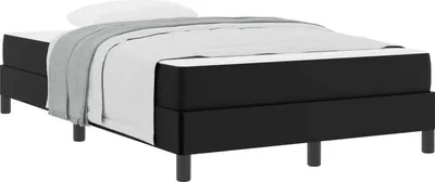 Obrázok produktu pre Rám postele s matracmi Čierna 120 x 200 cm látka