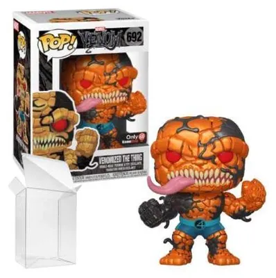 Image de Funko Pop! Marvel : Venomized The Thing n° 692 – Exclusivité GameStop [Métallisé]