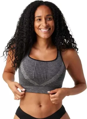 Produktbild von Smartwool Intraknit Strappy Sport-bh Grau S Damen Grau S