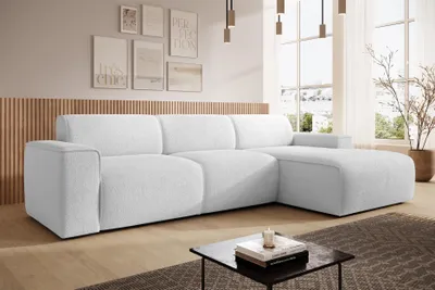Produktbild von AX LIVING Couch Sofa L Form Didim mini Silber 310 cm stilvoll R