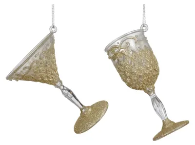 Immagine prodotto di Ciondolo Decoris a forma di bicchiere da cocktail 4,3 x 10 x 3,8 cm