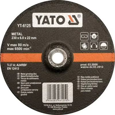 Produktbild von YATO YT-6124 - de Metall 125x6,0x22mm Schleifscheibe