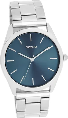 Produktbild von Oozoo Damen-Herren Uhr Analog Quarzuhr Armband silber Timepieces D2UOC11428