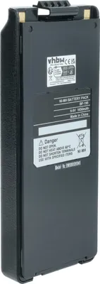 Produktbild von vhbw Akku kompatibel mit Icom IC-T2H Funkgerät, Walkie Talkie (1650 mAh, 9,6 V, NiMH) + Gürtelclip