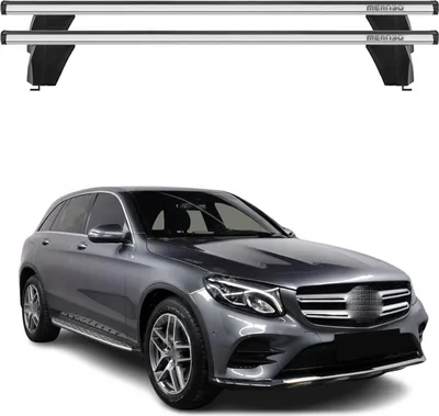 Image de Menabo Barres de toit Transversales pour Mercedes GLC C253 2015-2020 Alu Gris