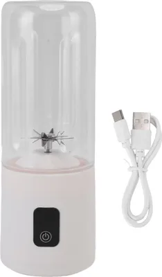Immagine prodotto di Frullatore portatile, ricaricabile, spremiagrumi elettrico USB, 500 ml, grande capacità, con batteria da 1500 mAh per frullati di frutta, bianco