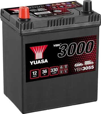 Produktbild von YUASA YBX3000 Starterbatterie 12V 36Ah 330A/EN B19 Batterie