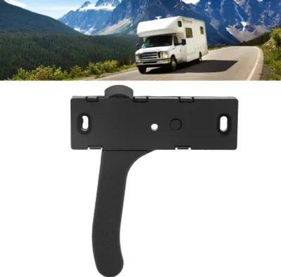 Productafbeelding van Vliegenhoringdeurvergrendeling, slot van zinklegering, rechter handgreepset voor campers en caravans