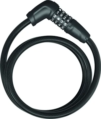 Obrázok produktu pre Káblový zámok ABUS Tresor 6412C + držiak SR - Kombinovaný zámok, individuálne nastaviteľný - Oceľové lanko s plastovým poťahom - Bezpečnostný stupeň ABUS 4 - 120 cm