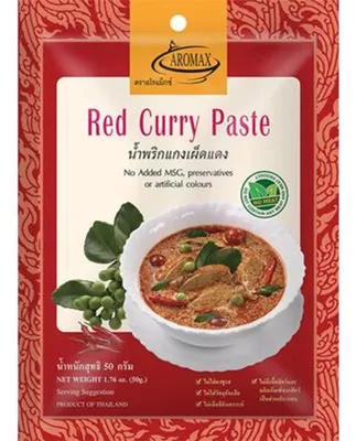 Zdjęcie produktu dla Pasta curry czerwona 50g - Aromax