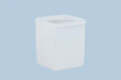 Image de Hünersdorff Boîte avec couvercle coiffant 1.000 ml, carrée nature, 103x103x127 mm
