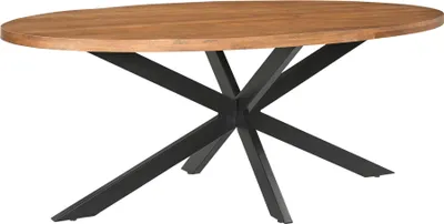 Produktbild von Esstisch Rocky Oval aus Mangoholz 240cm - Braun