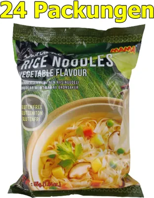 Immagine prodotto di Mama Zuppa istantanea senza glutine con spaghetti di riso al gusto di verdure (55g), 102151
