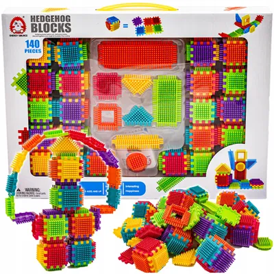 Produktbild von DK Jeżyki Waffel Bausteine Konstruktionsspielzeug 140 Teile