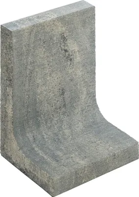 Produktbild von Winkelstein weiß-schwarz 35 cm x 25 cm x 5 cm