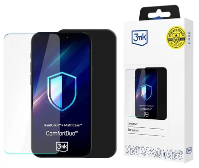 Obrázek produktu pro 3mk – ComfortDuo Glass + Case – sada ochranného skla a pouzdra pro Samsung Galaxy S26 – černá